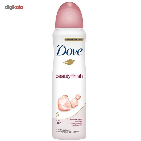 پک اسپری ضد تعریق زنانه داو مدل Beauty Finish And Invisible Dry حجم 150 میلی لیتر - بسته 2 عددی